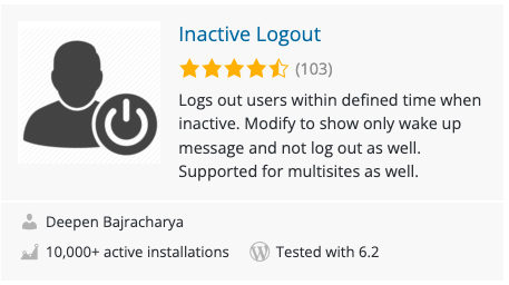 Inactive logout idle users