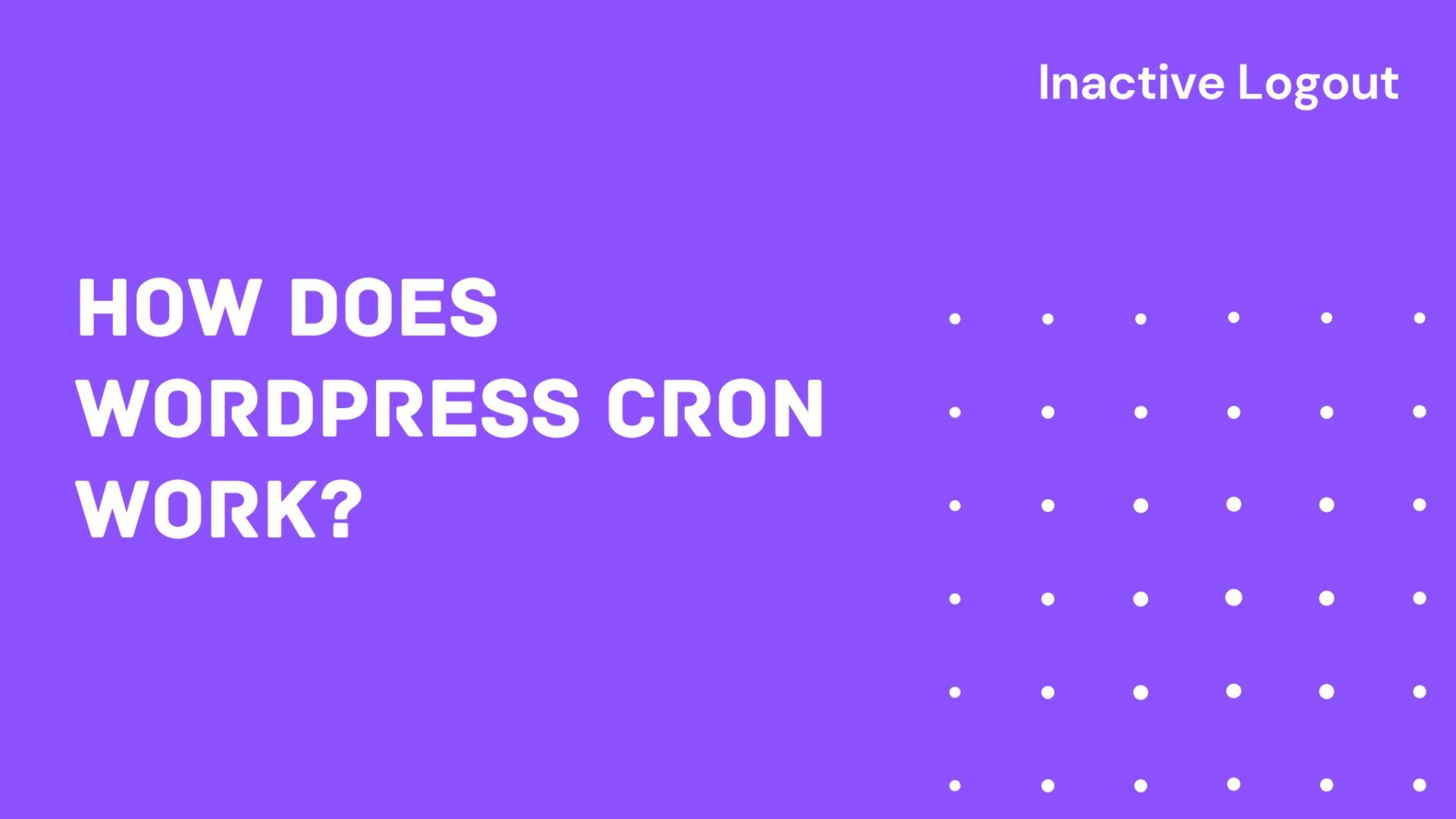 How does WordPress cron work and some alternatives